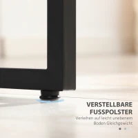 HOMCOM 3er Set Couchtisch Stapeltisch Beistelltisch Kaffeetisch Metallfuß MDF 3 Farben 55 x 40 x 45 cm/48 x 37 x 40 cm/41 x 34 x 35 cm(m-6)