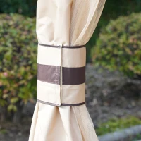 Outsunny 3.2 x 3.2m Garden Gazebo, Double Roof Outdoor Gazebo Canopy Shelter with Netting, Solid Steel Frame for Garden, Lawn, Backyard and Deck(m-8)