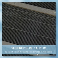 PawHut Rampa para Perros de Madera Rampa Plegable para Mascotas con Base Antideslizante Carga 40 kg 165x43x6,5 cm Negro(m-6)