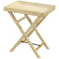 Outsunny 44 x 68cm Wooden Garden Table(m-11)