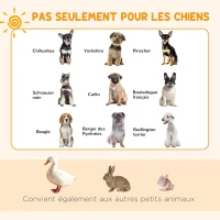 PawHut Parc enclos modulable pour chiens lapins rongeurs clôture pour petits animaux intérieur et extérieur pliant 8 panneaux(m-5)