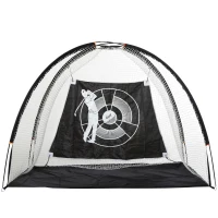 HOMCOM 2M Golf Hitting Practice Net Target Cloth For Backyard Garden Indoor & Outdoor Driving Range Chipping Net with Carry Bag for Sports Training(m-11)