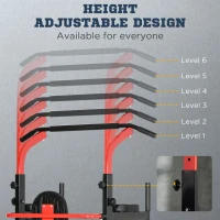 HOMCOM Power Tower Pull Up Bar Stand for Home Gym Training Workout Equipment With Sit Up Bench(m-4)