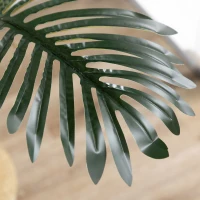 HOMCOM Palmera Areca Artificial 190cm Árbol Artificial con 30 Hojas Decoración de Interior y Exterior Ø19,5x190 cm Verde(m-7)
