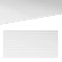 Outsunny 14 Pieces Polycarbonate Sheets, 121 x 61 x 0.4cm Twin-Wall Plastic Roofing Sheets, 10m² Replacement Greenhouse Panels, Waterproof and UV Protection, Clear(m-11)