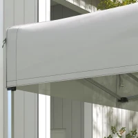 Outsunny Techo de Repuesto para Carpa Plegable de Tela Oxford 3x3 m con Techo Puntiagudo Impermeable y Anti-UV Blanco(m-7)