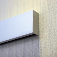 HOMCOM Schiebetür Komplettset Zimmertür 90 x 205 cm Wandmontage Schiebetürsystem mit Laufschiene Innentüren Komplett-Set für Schiebetüren Trennwände, Milchglas Streifen(m-5)