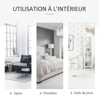 Outsunny Chaise suspendue Fauteuil suspendu intérieur extérieur chaise hamac de voyage portable Ø 80 x 42H m coussin macramé coton polyester gris(m-6)