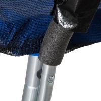 HOMCOM Trampoline Ø 183 cm avec filet de sécurité et revêtement antirouille galvanisé usage extérieur bleu et noir(m-8)