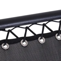 Outsunny Tumbona Plegable de Jardín Silla Gravedad Cero Sillón de Playa Relajante Texteline Marco Acero Carga 120kg 90x65x110 cm Negro(m-9)