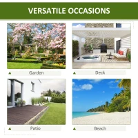 Outsunny Garden Rustic Wooden Bench Wheel-Shaped Legs Slatted Seat Stable Reinforced Structure Outdoor Patio Garden 2-Person Bench Seat - Brown(m-7)