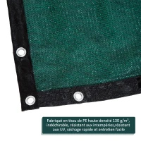 Outsunny Brise-Vue Occultant Vert Polyéthylène 7,6 x 1,83 m(m-4)