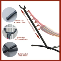 Outsunny 2.86m Universal Hammock Stand Metal Frame Garden Camping Picnic Outdoor Patio Replacement – Stand Only(m-4)