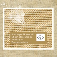 Outsunny Sonnensegel Sonnendach Sonnenschutz Dreiecke HDPE Beige 4 x 4 x 4 m(m-4)