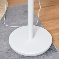 HOMCOM 9'' Air Circulator Fan 3 Speed, 70° Oscillation 90° Vertical Tilt, Carry Handle, Pedestal Fan, Pedestal Fan for Living Room, Bedroom, Office, White and Black(m-8)