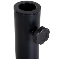 Outsunny Base Supporto per Ombrellone da Giardino in Cemento Peso 20kg Φ45×36.5cm(m-6)