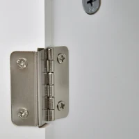 kleankin Armario de Baño con Espejo de Gran Almacenaje Armario Montado en la Pared con Estante Ajustable Interior y Estantes Abiertos 60x18x63 cm Blanco(m-7)