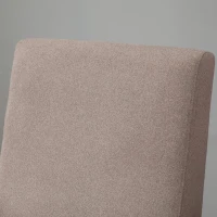 HOMCOM Silla Mecedora Tapizada en Franela Sillón Balancín Relax con Asiento Reposabrazos Acolchados y Pies de Madera de Caucho Ideal Lactancia 72x75x105 cm Marrón(m-8)