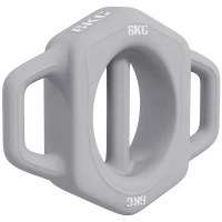 SPORTNOW 3-in-1 Multifunktionshantel, 6 kg, rutschfest, geruchsarm, Kunststoffmantel, Eisenkern, grau(m-10)