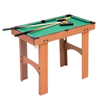 HOMCOM Mini table de billard sur pied avec accessoires bois MDF velours 77 x 40 x 63 cm(m-1)