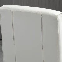 HOMCOM Relaxsessel Liegesessel Sessel, Liegefunktion, Gästebett, 65 cm x 69 cm x 80 cm, Cremeweiß(m-10)