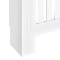 HOMCOM Cubreradiador de MDF Cubierta para Radiador para Salón Dormitorio Pasillo 172x19x81 cm Blanco(m-8)