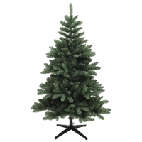 HOMCOM Weihnachtsbaum, Nordmanntanne, naturgetreu, breit & üppig, 150 x Φ100 cm, Grün