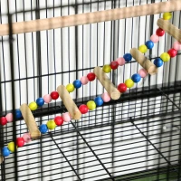 PawHut Cage à oiseaux sur pieds roulettes avec 4 mangeoires et 3 perchoirs 79 x 49 x 133 cm noir(m-9)