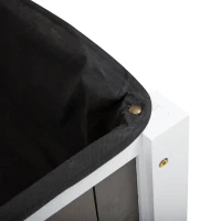 Outsunny Wooden Raised Planters for Garden, Elevated Planter Box with Shelf for Vegetable Flower Herbe Outdoor/Indoor, 119x57x89cm(m-7)