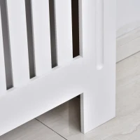 HOMCOM Cache-radiateur Design Panneau Cabinet 152L x 19l x 81H cm MDF Blanc(m-7)
