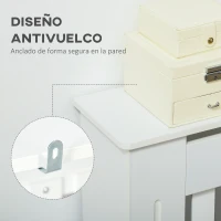 HOMCOM Cubreradiador de MDF Cubierta para Radiador para Salón Dormitorio Pasillo 172x19x81 cm Blanco(m-6)