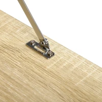 HOMCOM Escritorio Flotante Multifuncional Mesa Plegable de Pared Moderna con Estante de Almacenamiento 60x20x50 cm Roble(m-7)