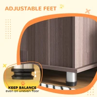 PawHut Dog Crate Table for Medium and Large Dogs with Magnetic Door for Indoor Use, 116 x 60 x 87 cm, Purple(m-7)