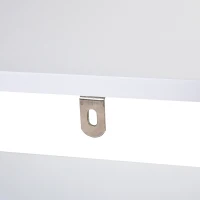 kleankin Waschbeckenunterschrank moderner Badschrank Badmöbel Badezimmerschrank mit Doppeltür Waschbecken Unterschrank Weiß 60 x 30 x 60 cm(m-8)