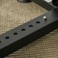 HOMCOM Mini Cyclette per Riabilitazione con Altezza e Resistenza Regolabile e Display LCD, in Acciaio e ABS, Nera e Rossa(m-9)