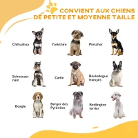 PawHut Barrière de sécurité animaux chien porte fermeture automatique sans perçage de 74 à 80 cm acier noir(m-4)