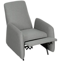 HOMCOM 150° Manually Reclining Chair, with Footrest - Grey(m-11)