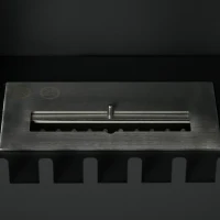 HOMCOM Bioethanol Stove Freestanding Medium-Large 3H Burning Stainless Steel Flame Snuffer for Living Room Black(m-9)