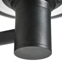 Outsunny Gartenlicht Gartenbeleuchtung Outdoor-Beleuchtung, wetterbeständig,  25 cm x 23,5 cm x 22 cm, Schwarz(m-9)