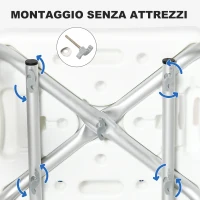 HOMCOM Sedia per Doccia con Imbottitura e Altezza Regolabile, Braccioli e Piedini a Ventosa(m-6)