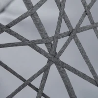 PawHut Rattan Hundehütte mit Kissen Hundehaus Haustierbett Katzenhaus Katzenkorb Katzenhöhle Hängesessel Hängematte für Hunde Katzen Outdoor Grau+Schwarz 60 x 53 x 76 cm(m-8)