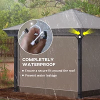 Outsunny 3 x 3 (m) Gazebo Protective Cover, Waterproof Cover for Gazebo, Canopy, and Tent(m-5)