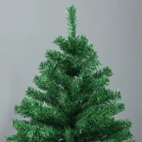 HOMCOM Árbol de Navidad de 180 cm Árbol Artificial 1000 Puntas para Decoración Navideña de Plástico Metal Ø120x180 cm Verde(m-8)