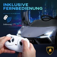 AIYAPLAY Elektroauto für Kinder von 3-5 Jahren, sanfter Antrieb, fernsteuerbar, mit Hupe, Kunststoff und Metall, Grau(m-8)