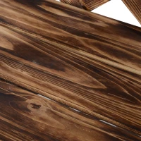 Outsunny Scaffale Porta Piante da Esterno a 3 Ripiani in Legno di Abete, Portavasi da Interno ed Esterno, Fioriera da Balcone, 80x40x148cm(m-7)