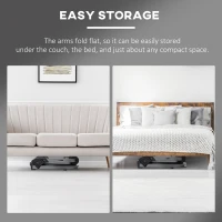 HOMCOM Abs Trainer, Ab Crunch Machine, Foldable Abdominal Trainer, Core Fitness & Whole Body Exercise Equipment for Home Gym(m-7)