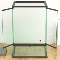 PawHut 40L Vivarium for Lizards, Frogs, Snakes, Turtles, Tortoises w/ Anti-Escape Design, Ventilation(m-9)