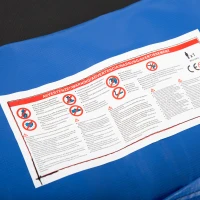 HOMCOM Trampolin Randabdeckung Ø305 cm breit, Reißfest UV-resistent Federabdeckung, Wasserabweisend, Trampolinzubehör Randschutz Sicherheitsnetz Ersatzteile für Gartentrampoline, Bunt(m-6)