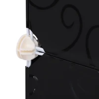 HOMCOM Armario Modular Plástico Estantería 12 Cubos con Puertas para Almacenamiento de Ropa Armario Ropero Organizador para Almacenamiento Juguetes y Libros Montaje en Bricolaje(m-7)