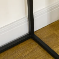 HOMCOM Mesa Consola con Cajón Consola Auxiliar Moderna Mesa de Entrada con Patas de Acero para Pasillo Salón 80x30x76cm Natural(m-9)